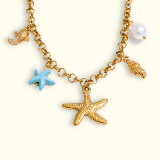 Ocean babe charm necklace